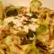 Ensalada de calabacín y queso Burrata