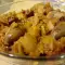 Corazones de pollo encebollados (estilo rústico)