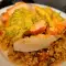 Salmón con quinoa y salsa de mostaza
