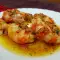 Gambas a la plancha con salsa de ajo