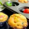 Muffins salados con bacon y tomates cherry