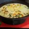 Espinacas con pollo y salsa bechamel