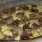 Arroz al horno con carne de cerdo muy jugosa