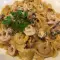 Tagliatelle con marisco congelado