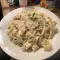 Tagliatelle con bacon y parmesano