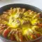 Calabacines con verduras al estilo rústico