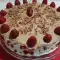 Tarta de chocolate y fresas