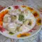 Tortellini caseros con bacon y queso azul