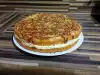 Tarta de almendras con crema