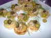 Bruschetta con atún y alcaparras
