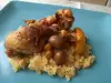 Tajín de pollo con garbanzos