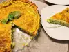 Quiche de espinacas, cheddar y emmental