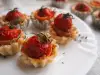 Mini tartaletas con tomates cherry