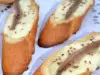 Crostini con anchoas y mozzarella