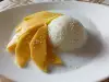 Arroz glutinoso con mango