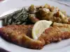 Schnitzel de carne picada empanado