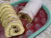 Brazo de gitano con crema de mantequilla y mermelada