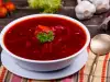 Borsch ruso sin carne