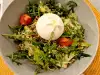 Ensalada de burrata y rúcula