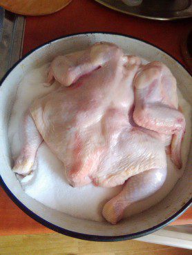 Pollo a la sal (receta fácil)