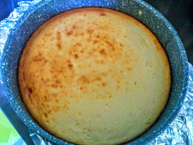 Tarta de queso ligera de plátano