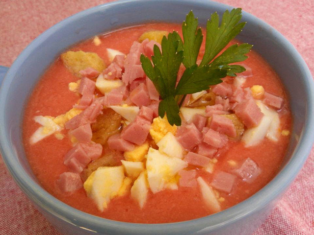 Sopa fría de tomate - Salmorejo