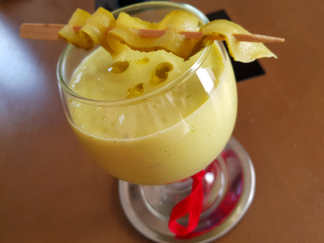 Gazpacho de mango y pepino