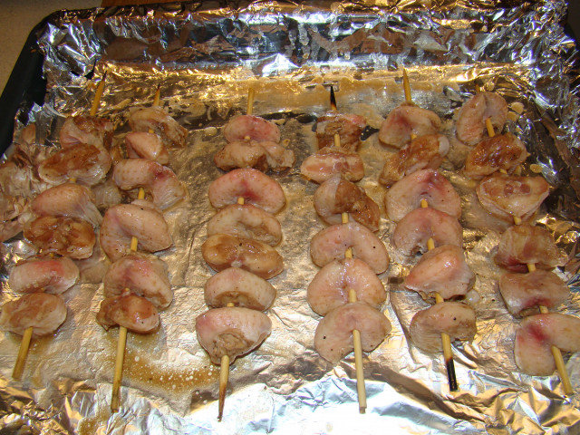 Obispillos de pollo asados al horno