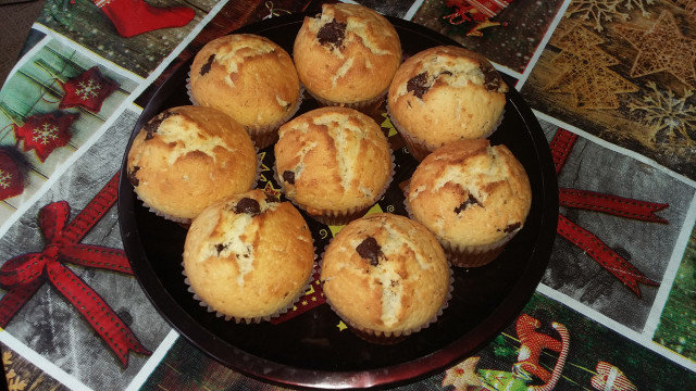 Muffins con chocolate