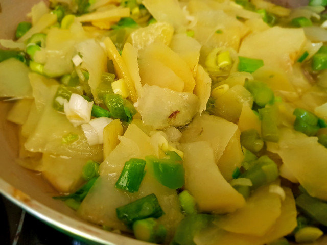 Tortilla de patatas con verduras