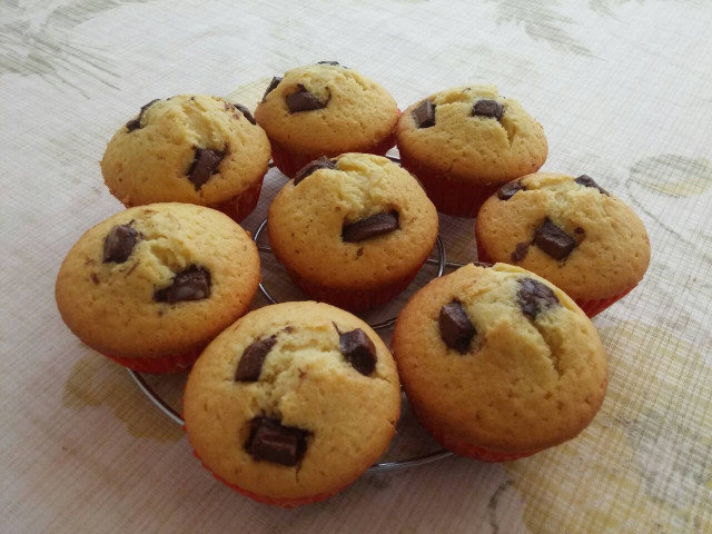 Muffins con chocolate