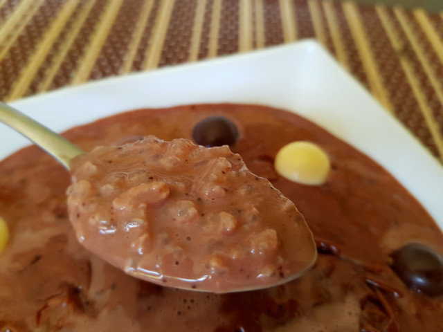 Arroz con leche al cacao