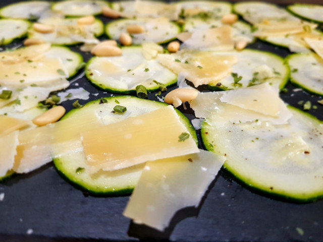 Carpaccio de calabacín