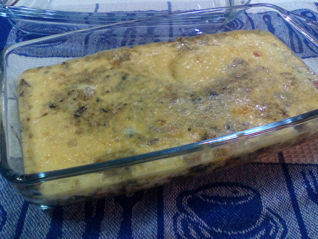 Acedera (o espinacas) con arroz y cobertura esponjosa