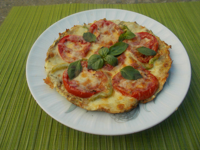 Pizza de verano con calabacín (sin gluten)
