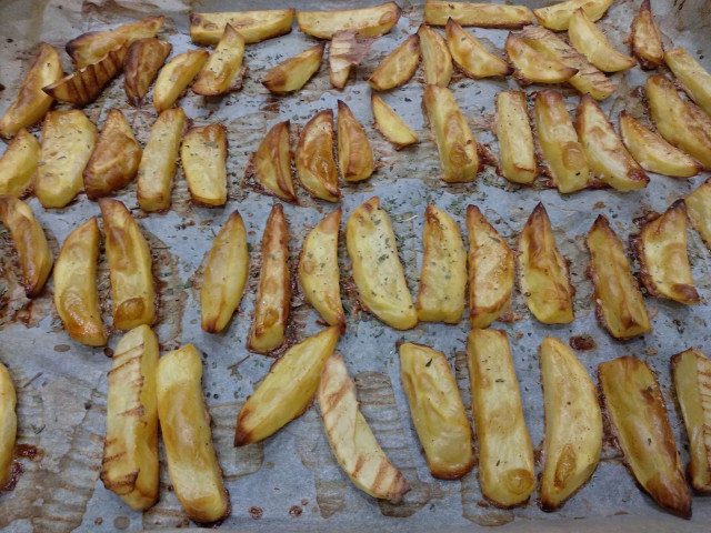 Patatas fritas sin grasa