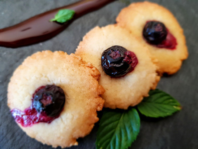 Galletas de arándanos y chocolate blanco