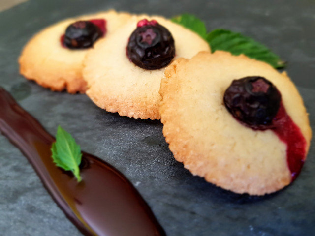 Galletas de arándanos y chocolate blanco