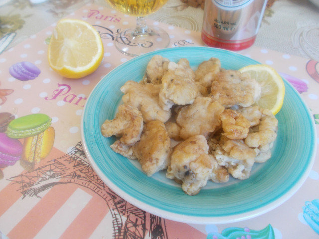 Coliflor con empanado picante