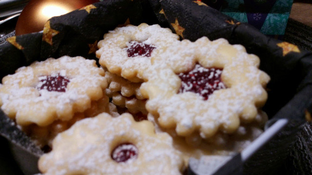 Mis Galletas Linzer Navideñas