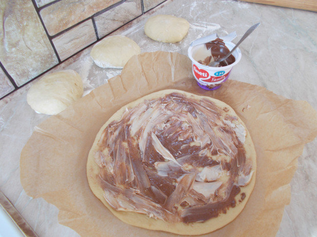 Pan dulce con chocolate para San Valentín