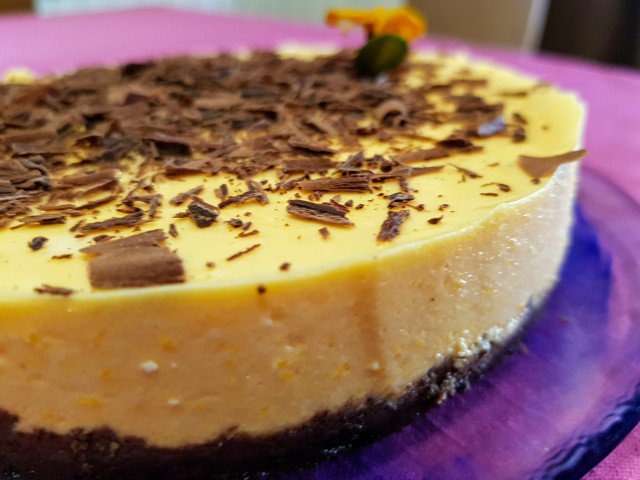 Mi preciosa tarta de queso con calabaza