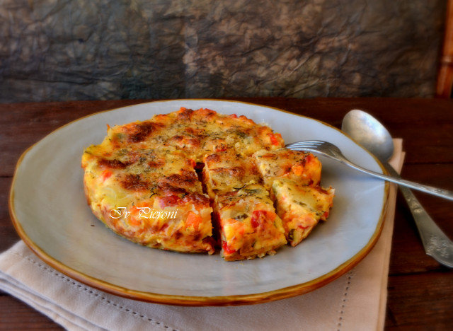 Gratinado de verduras con mozzarella