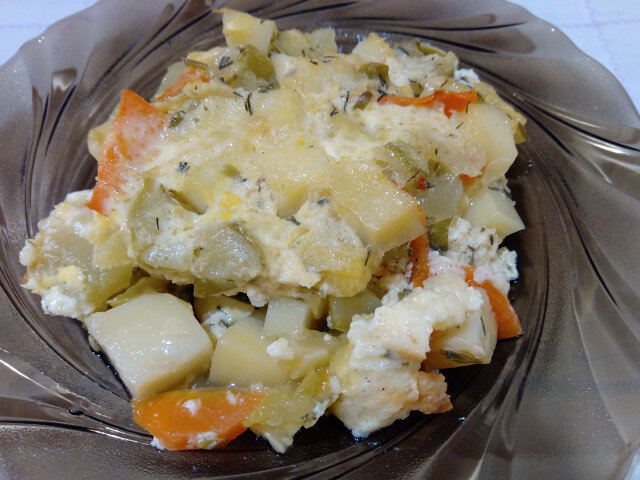Moussaka de calabacín y patata