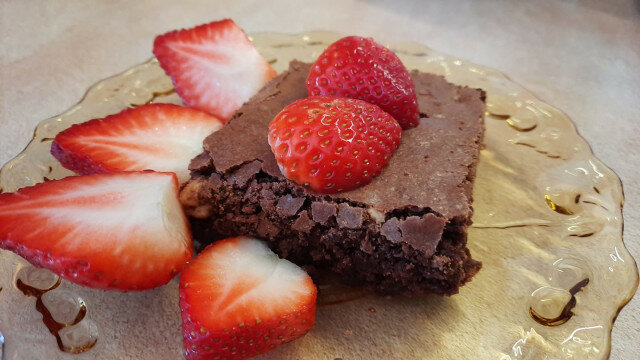 Brownie de fresa