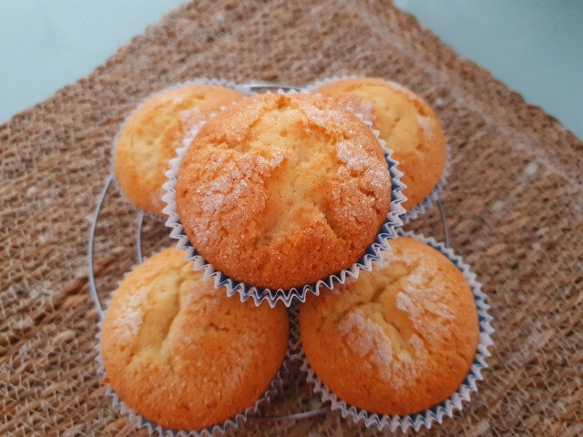 Muffins con chocolate y leche