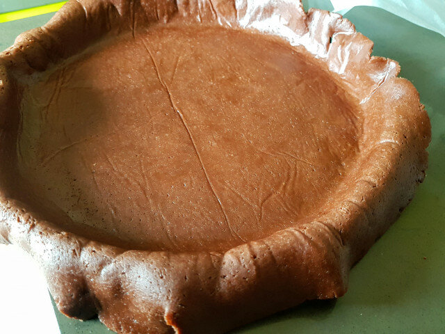 Tarta de Peras y Cacao