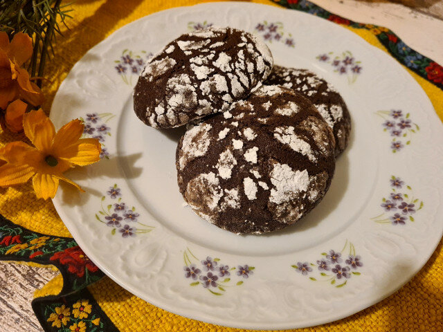 Galletas con avellana craqueladas