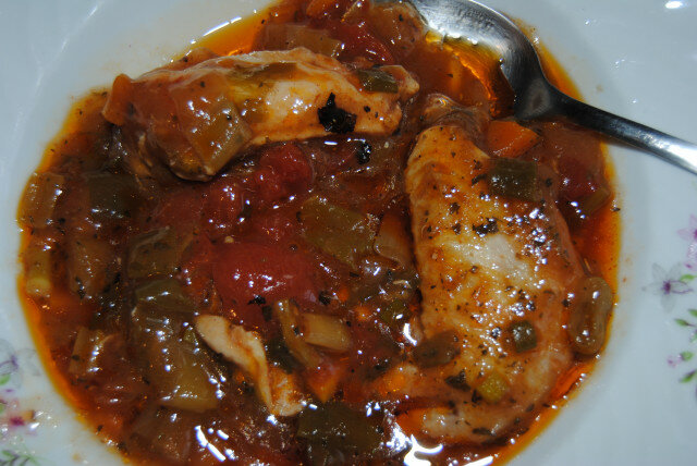 Guiso de pollo al horno