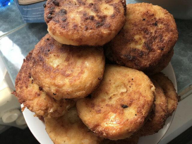 Tortitas de patata con arroz